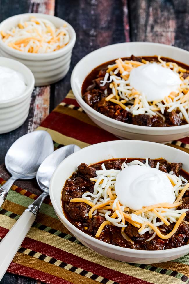 Instant Pot Low-Carb All-Beef Ancho and Anaheim Chile (Video)