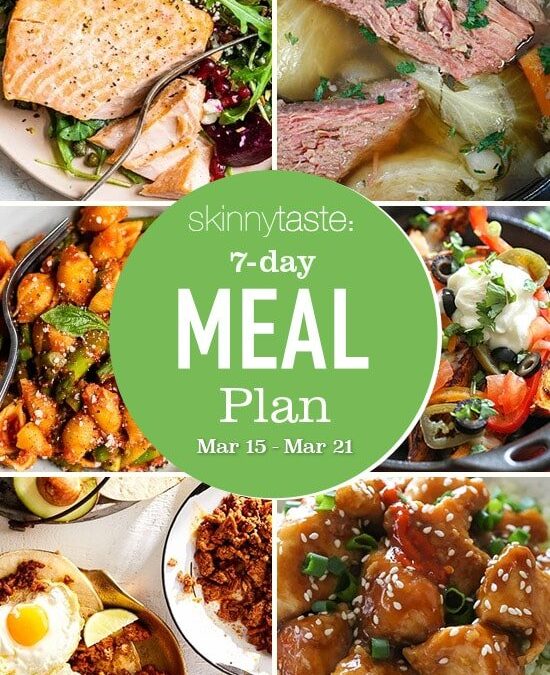 Plan de comidas saludables de 7 días