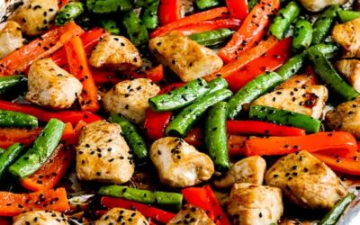 Comida para sartén de pollo con bajo contenido de carbohidratos (video)