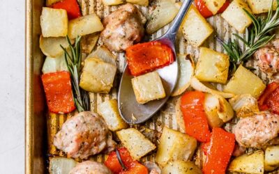 Patatas Asadas, Salchichas y Pimientos