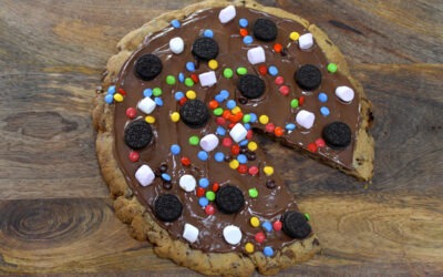 Pizza gigante de galletas de Nutella