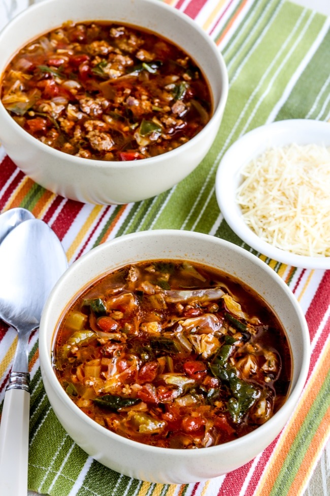 Sopa de verduras molida de res – Kalyn's Kitchen