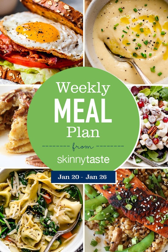 Plan de comidas Skinnytaste (del 20 de enero al 26 de enero)