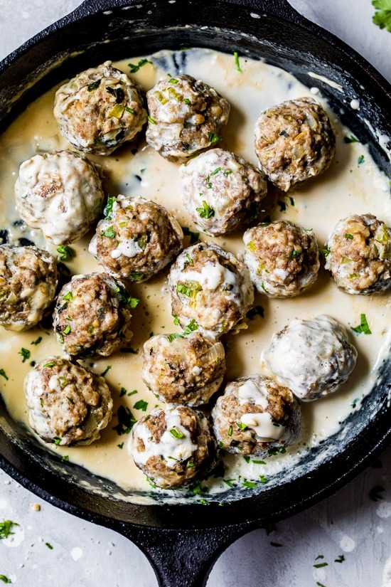 Albóndigas suecas (sin crema espesa)