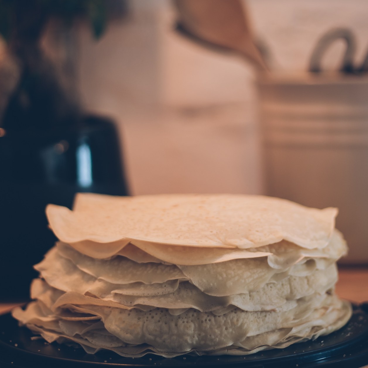 El mosto del mosto para hacer deliciosos panqueques