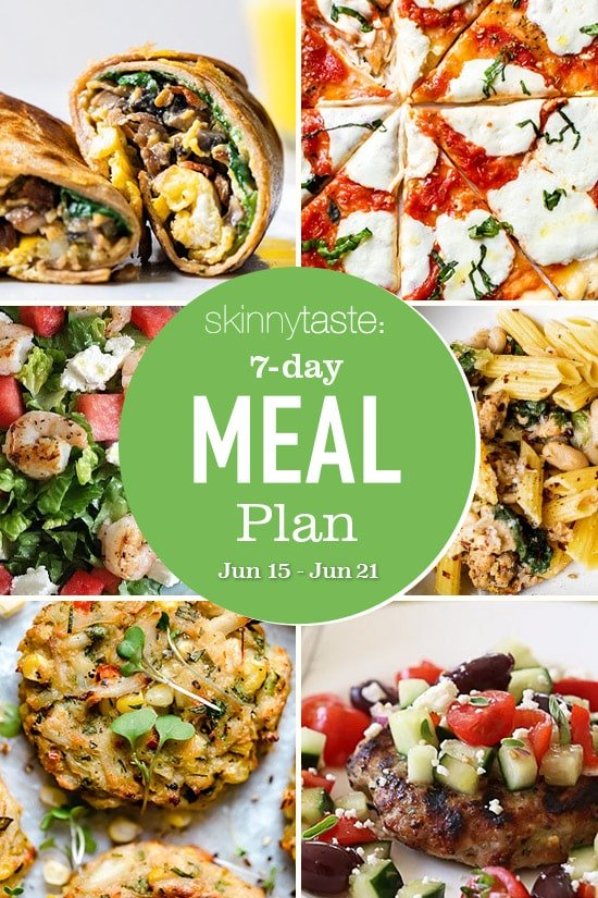 Plan de comidas saludables de 7 días (15-21 de junio)