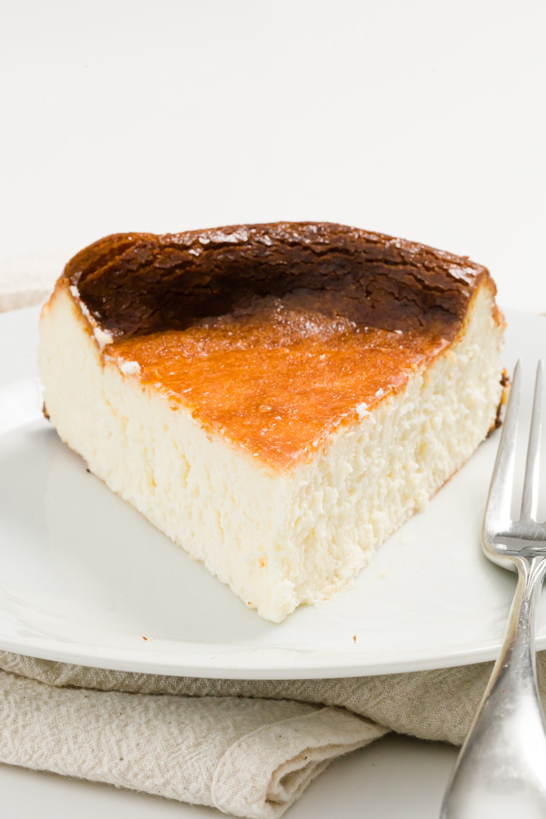 FÁCIL Pastel de queso vasco quemado