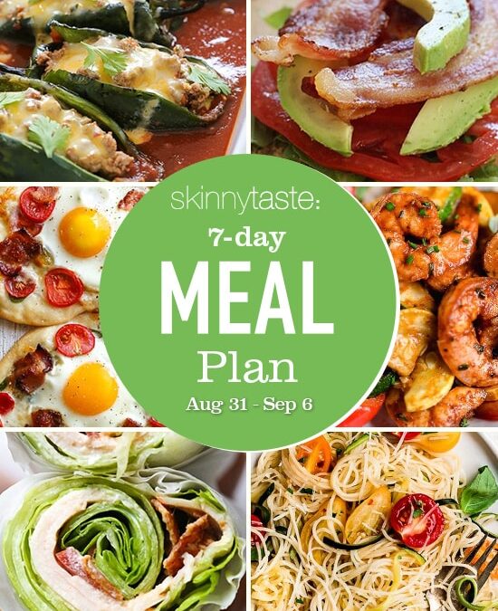 Plan de comidas saludables de 7 días (31 de agosto al 6 de septiembre)