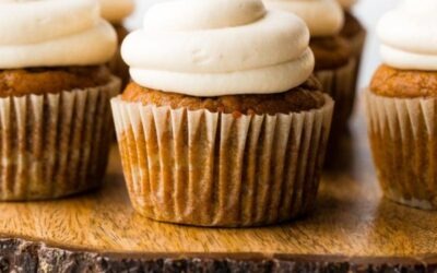 Cupcakes De Calabaza Con Glaseado De Queso Crema