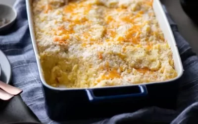 Receta de cazuela de puré de papa con 3 quesos