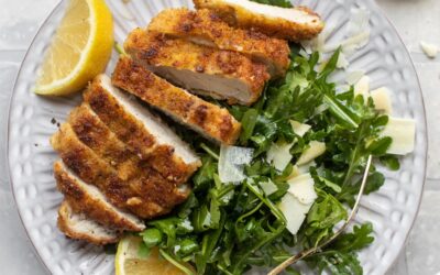 Milanesa de cerdo – La mejor milanesa de cerdo con rúcula de limón