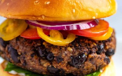 Hamburguesas de frijoles negros extra fáciles