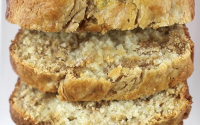 Pan de plátano con mantequilla de maní