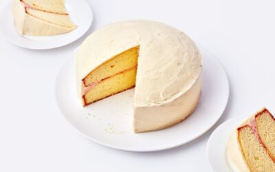 Cómo apilar un pastel de 2 capas