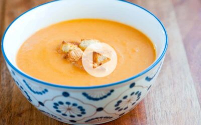Sopa cremosa de verduras rápida y fácil
