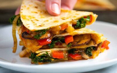 Quesadillas de vegetales dignas de antojo