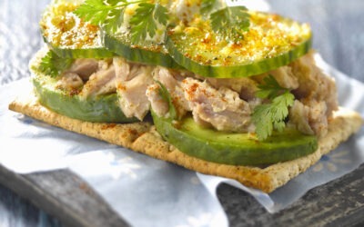 Mil hojas de aguacate, pepino, atún: receta para mil hojas de aguacate, pepino, atún