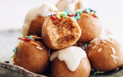 Bocaditos de galleta de azúcar sin hornear