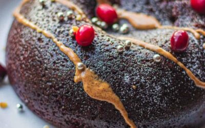 Pudín de pan de chocolate con alcohol