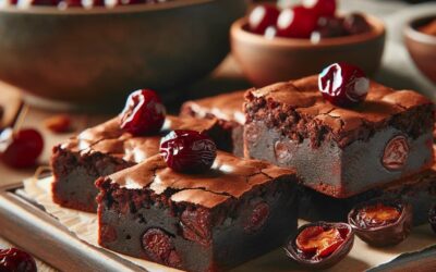 Brownies de Chocolate con Cerezas Deshidratadas