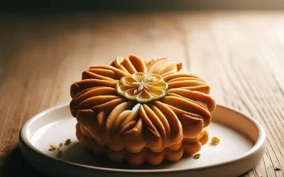 Galletas de jazmín y limón en forma de flores