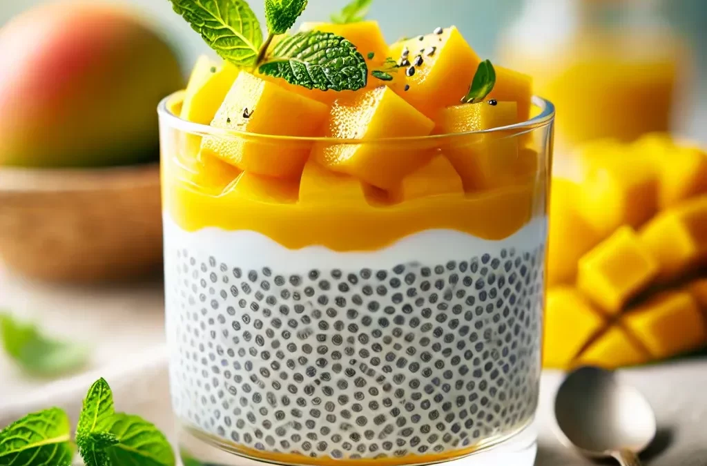 Pudín de Chía con Mango